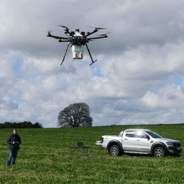Ford Ranger Truck and ISS Aerospace Drone being flown by Ryan Kempley CEO